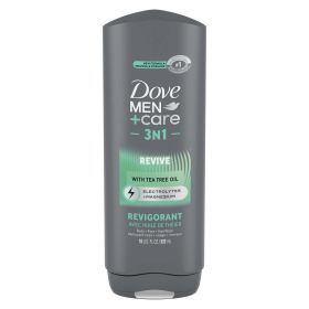 Dove Men+Care Revive Hydrating 3-in-1 Tea Tree Oil Body Wash, 18 fl oz