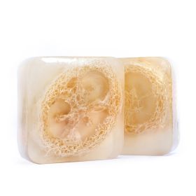 Transparent Handmade Plant Essential Oil Soap (Option: Luffa Coconut Milk Bare Soap)